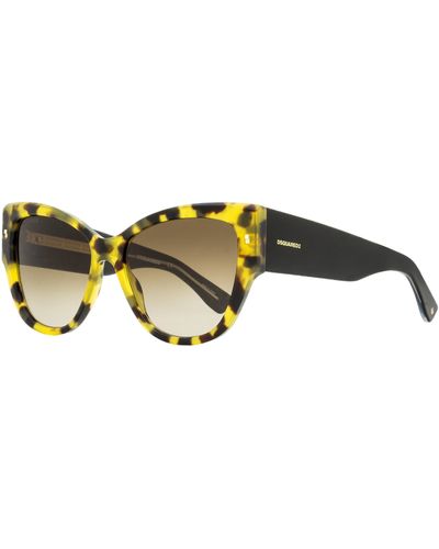DSquared² Refined Sunglasses D20016s Honey Havana 56mm - Black