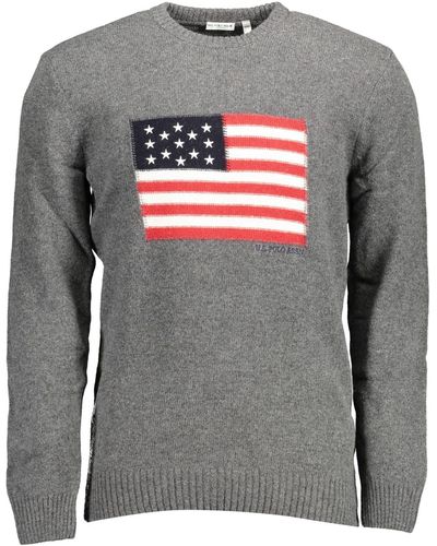 U.S. POLO ASSN. Wool Sweater - Gray