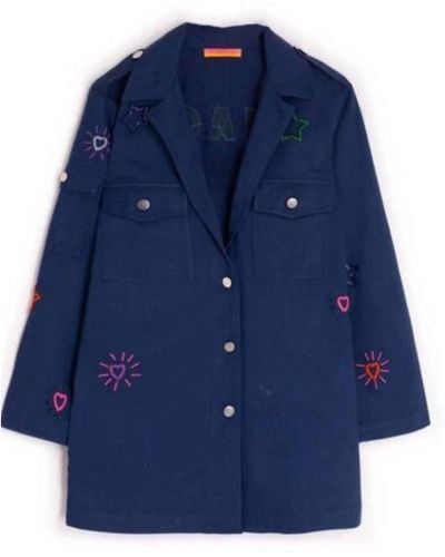 Vilagallo Linette Embellishment Jacket - Blue