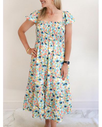 Sammy Chocolate Tiered Midi Dress THML