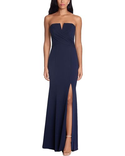 Xscape strapless popover evening hotsell gown