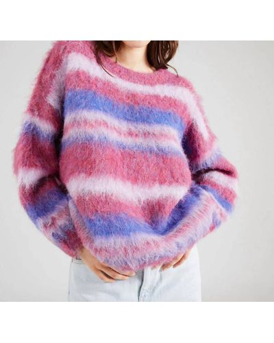 Molly Bracken Striped Sweater - Purple