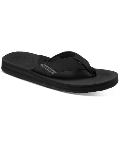Cobian Slip On Casual Thong Sandals - Black
