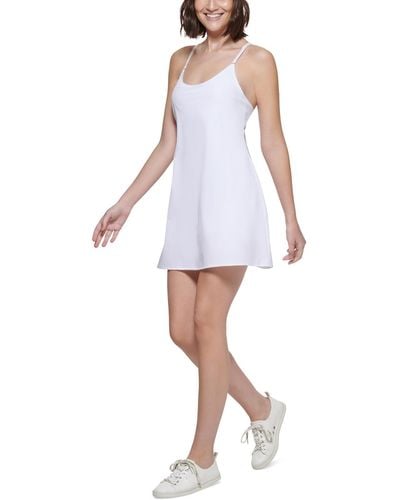 Calvin Klein Wicking Mini Workout Slip Dress - White