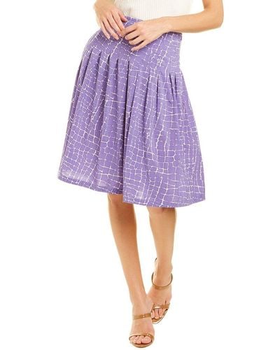 Samantha Sung Zelda Midi Skirt - Purple