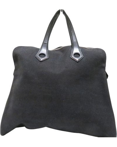 Hermès Heeboo Canvas Tote Bag (pre-owned) - Black