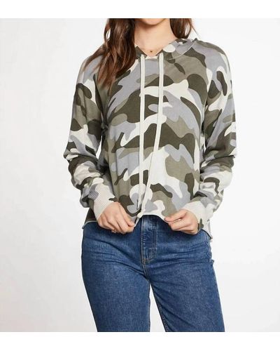 Chaser Brand Camo Long Sleeve Hoodie - Multicolor