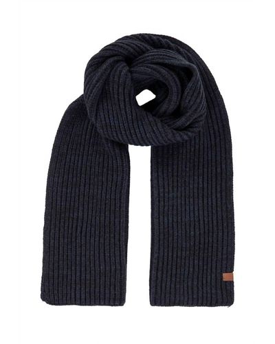 Bickley + Mitchell Bi-color Cable Knit Scarf - Blue