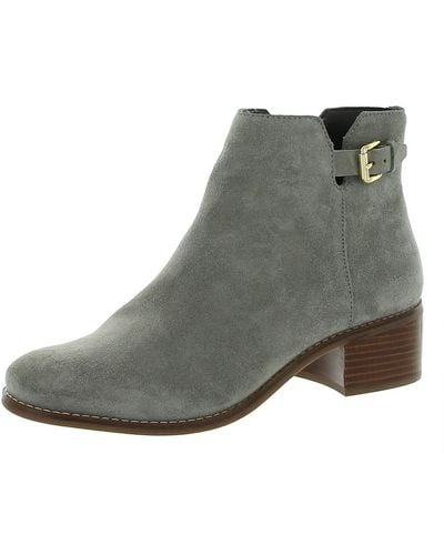 Cole Haan Haidyn Suede Heeled Ankle Boots - Gray