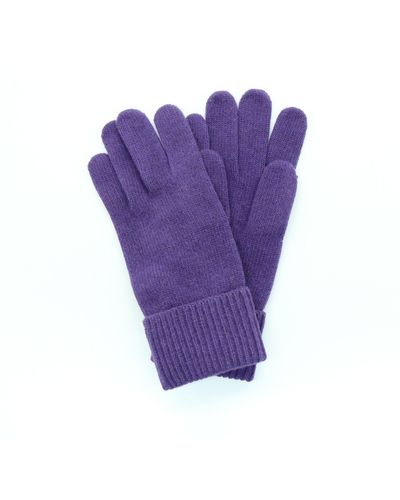 Portolano Cashmere Gloves - Purple