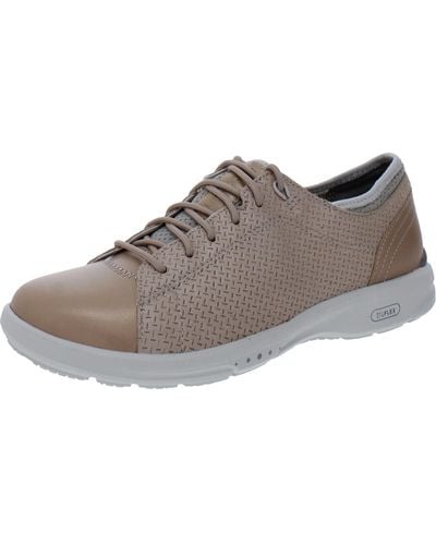 Rockport Truflex Lace To Toe Leather Round Toe Casual And Fashion Sneakers - Brown