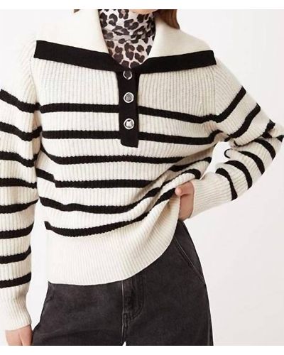 Suncoo Patski Striped Pullover - Black