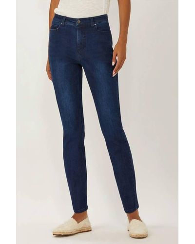 ecru The Melrose Five Pocket Slim Jean - Blue