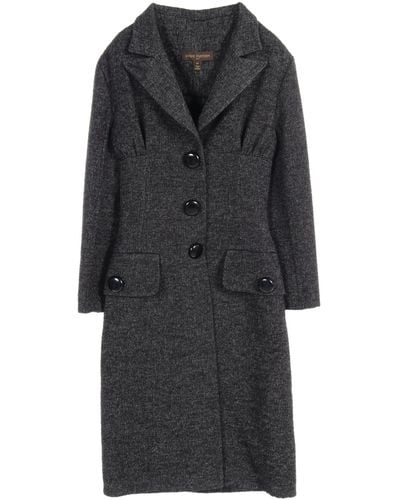 Louis Vuitton Long Coat Wool - Black