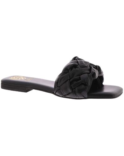 Vince Camuto Antonni Casual Braided Slide Sandals - Black