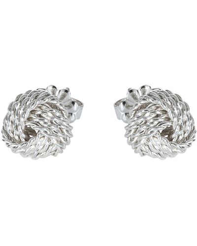 Tiffany & Co. Tiffany Twist Knot Earrings In Sterling Silver - Metallic