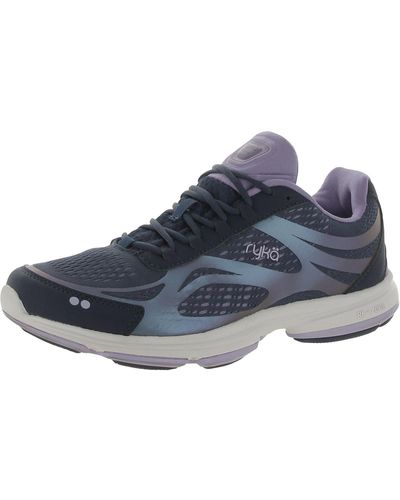 Ryka Devotion Plus 2 Cushioned Athletic Walking Shoes - Blue