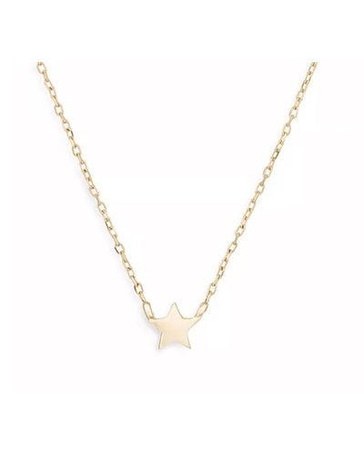 Adina Reyter Super Tiny Puffy Star Necklace - Metallic