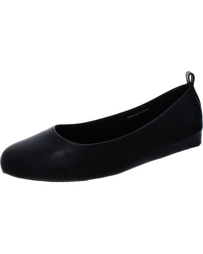 Andre Assous Nalah Leather Slip-on Ballet Flats - Black