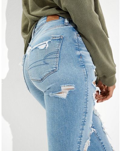AE Next Level Ripped Super High-Waisted Jegging