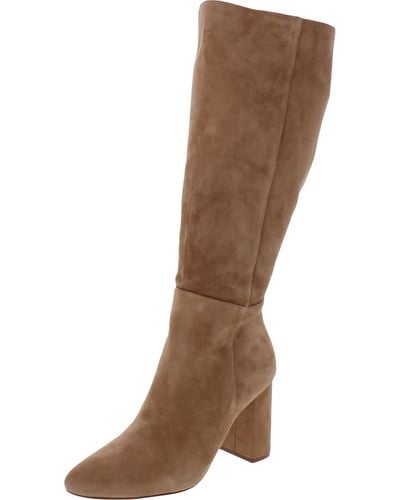 Steve Madden Ninny Suede Pointed Toe Knee-high Boots - Brown
