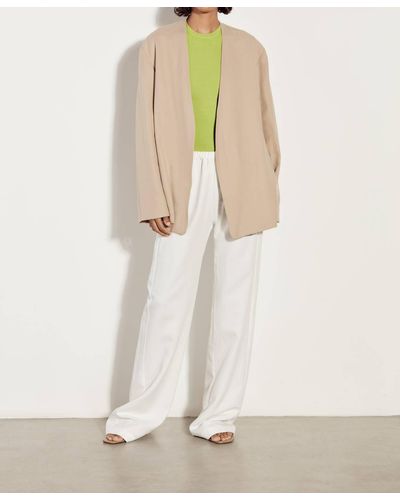 Enza Costa Twill Belted Jacket - Natural