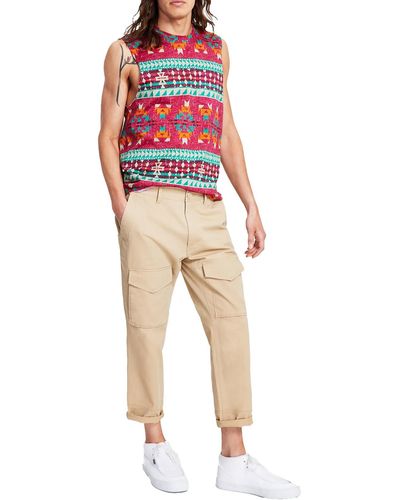 Sun & Stone Twill Classic Cropped Pants - Multicolor