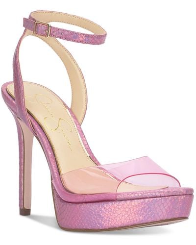 Jessica Simpson Camisha Ankle Strap Heels - Pink