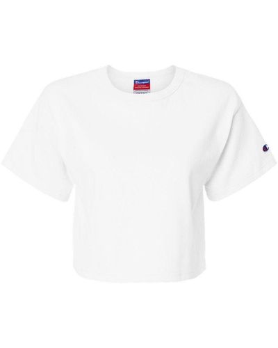 Champion Heritage Jersey Crop T-shirt - White