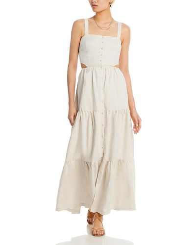 PAIGE Shadi Linen Blend Sleeveless Maxi Dress - Natural