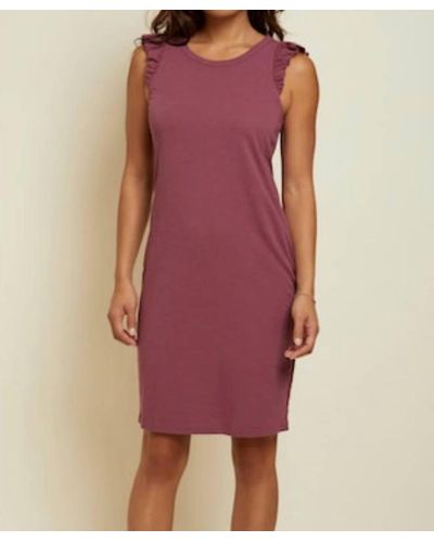 Nation Ltd Steffi Ruffled Tank Dress - Purple