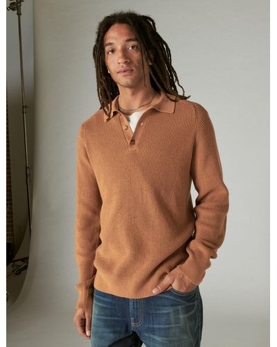 Lucky Brand Cloud Soft Polo Sweater - Multicolor