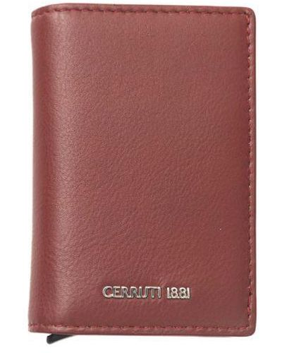 Cerruti 1881 Red Calf Leather Wallet
