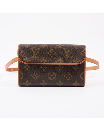 Louis Vuitton Pochette Florentine Belt Bag Monogram Coated Canvas - Brown