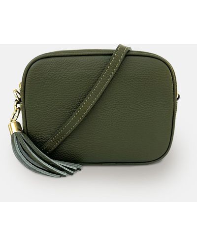 Apatchy London Leather Crossbody Bag - Green
