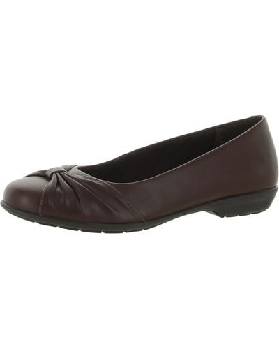Walking Cradles Fall Leather Slip On Loafers - Brown