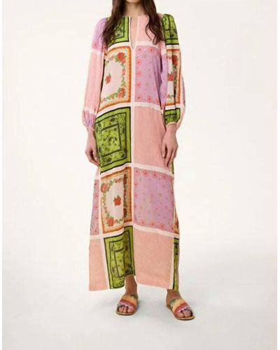 Manoush Crochet Patchwork Dress - Pink