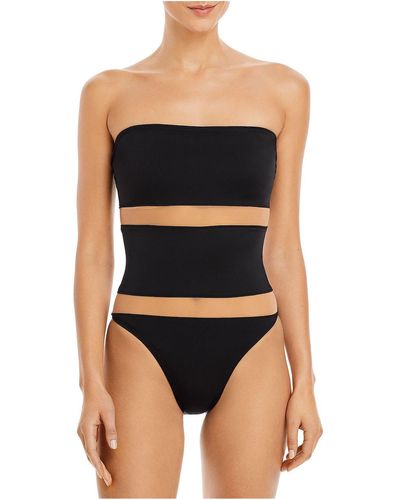 Norma Kamali Bishop Illusion Strapless One-piece Swimsuit - Black