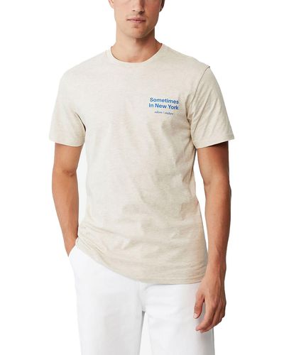 Cotton On Slogan Crewneck T-shirt - White