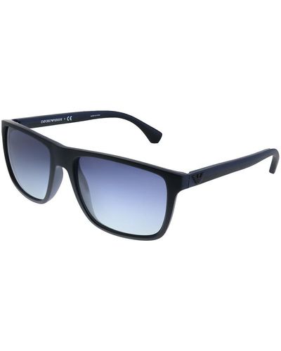 Emporio Armani Ea 4033 58644l Square Sunglasses - Blue