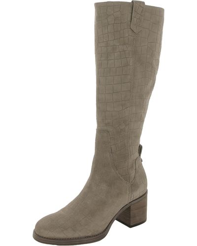 Vince Camuto Zanilla Suede Wide Calf Knee-high Boots - Gray