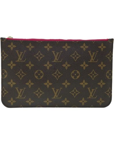 Louis Vuitton Neverfull Pouch Canvas Clutch Bag (pre-owned) - Black
