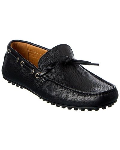 M by Bruno Magli Tino Leather Loafer - Black