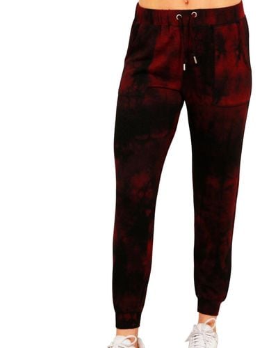 French Kyss Marble Wash sweatpants - Red