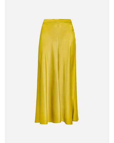 Forte Forte Silk Satin Skirt - Yellow