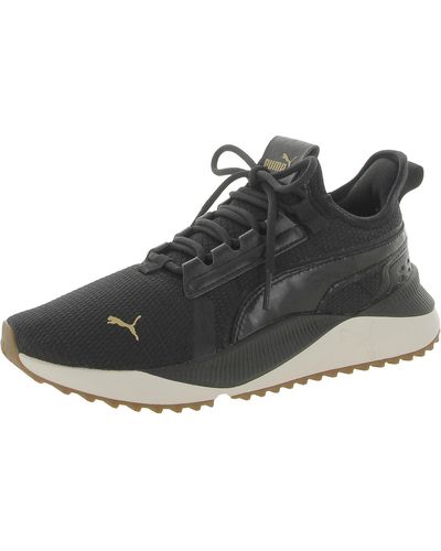 PUMA Pacer Future Street Luxe Mesh Lifestyle Running & Training Shoes - Black