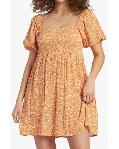 Billabong Lil Dreamer Dress - Orange
