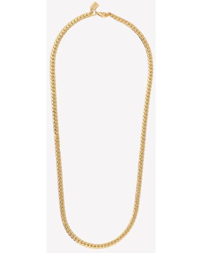 Crystal Haze Jewelry Oslo Curb Chain Necklace - White