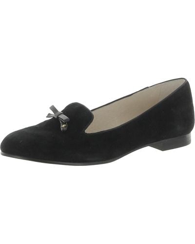 Louise Et Cie Anniston Suede Bow Loafers - Black
