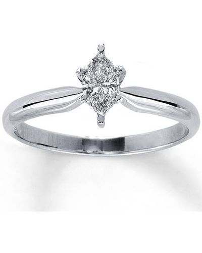 Pompeii3 1/4ct Solitaire Marquise Diamond Engagement Ring - Metallic